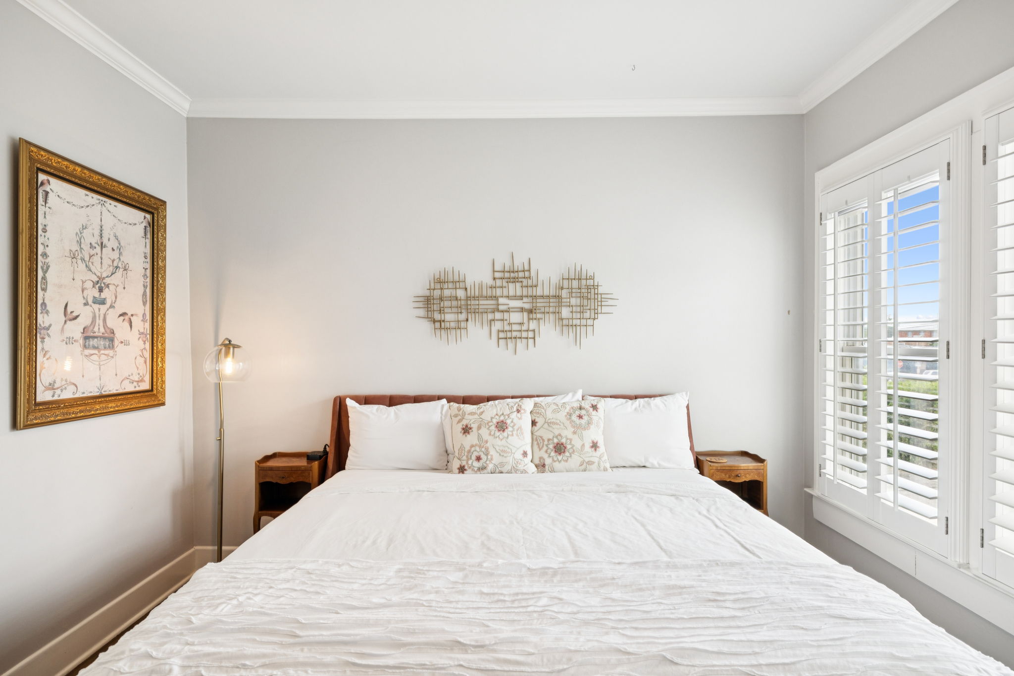 Bedroom 3 with wood blinds