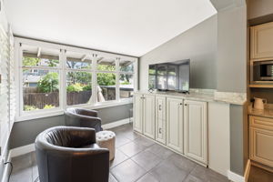 TV area off of kitchen