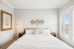 Bedroom 3 with wood blinds