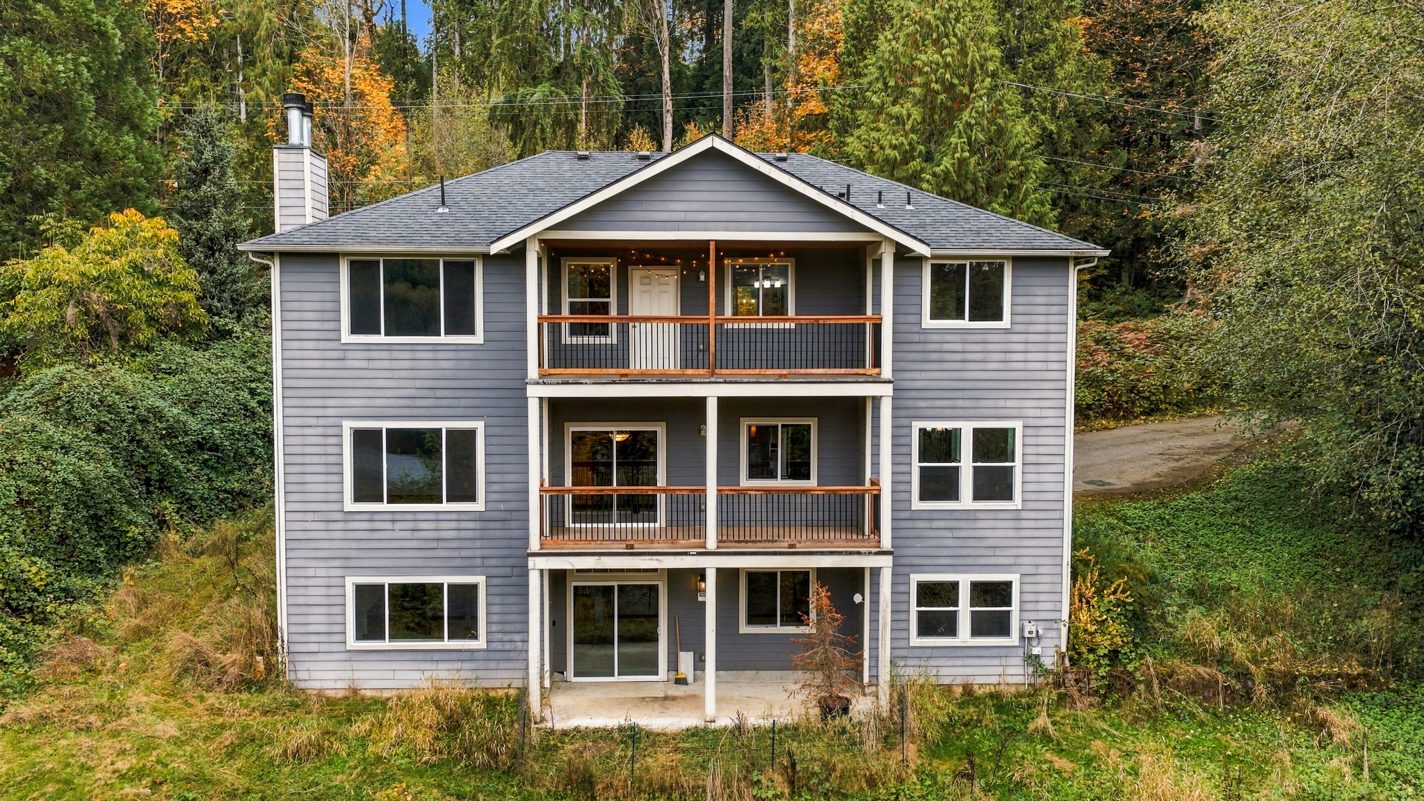 Rear of home and property