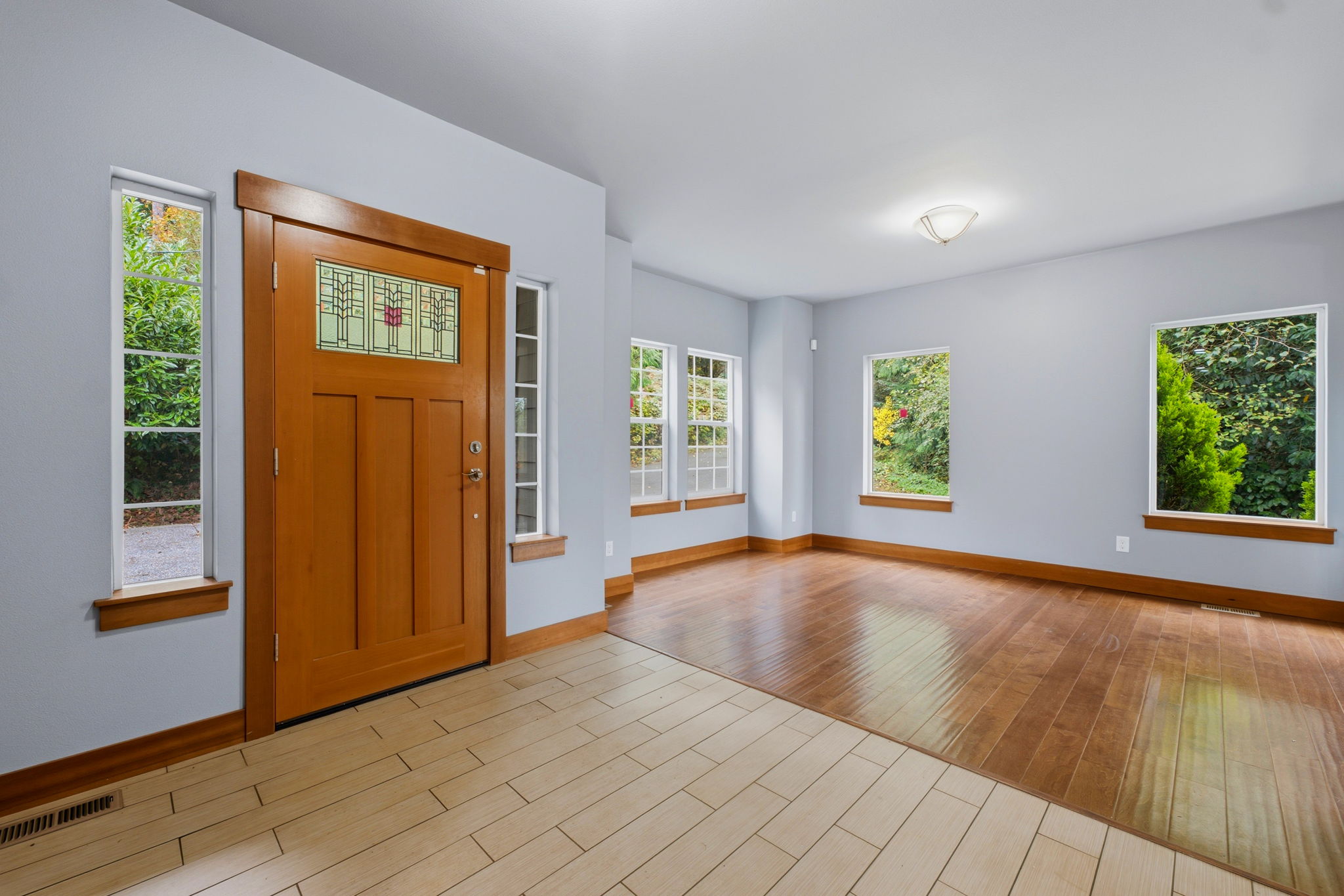 Entryway looking off to the living room