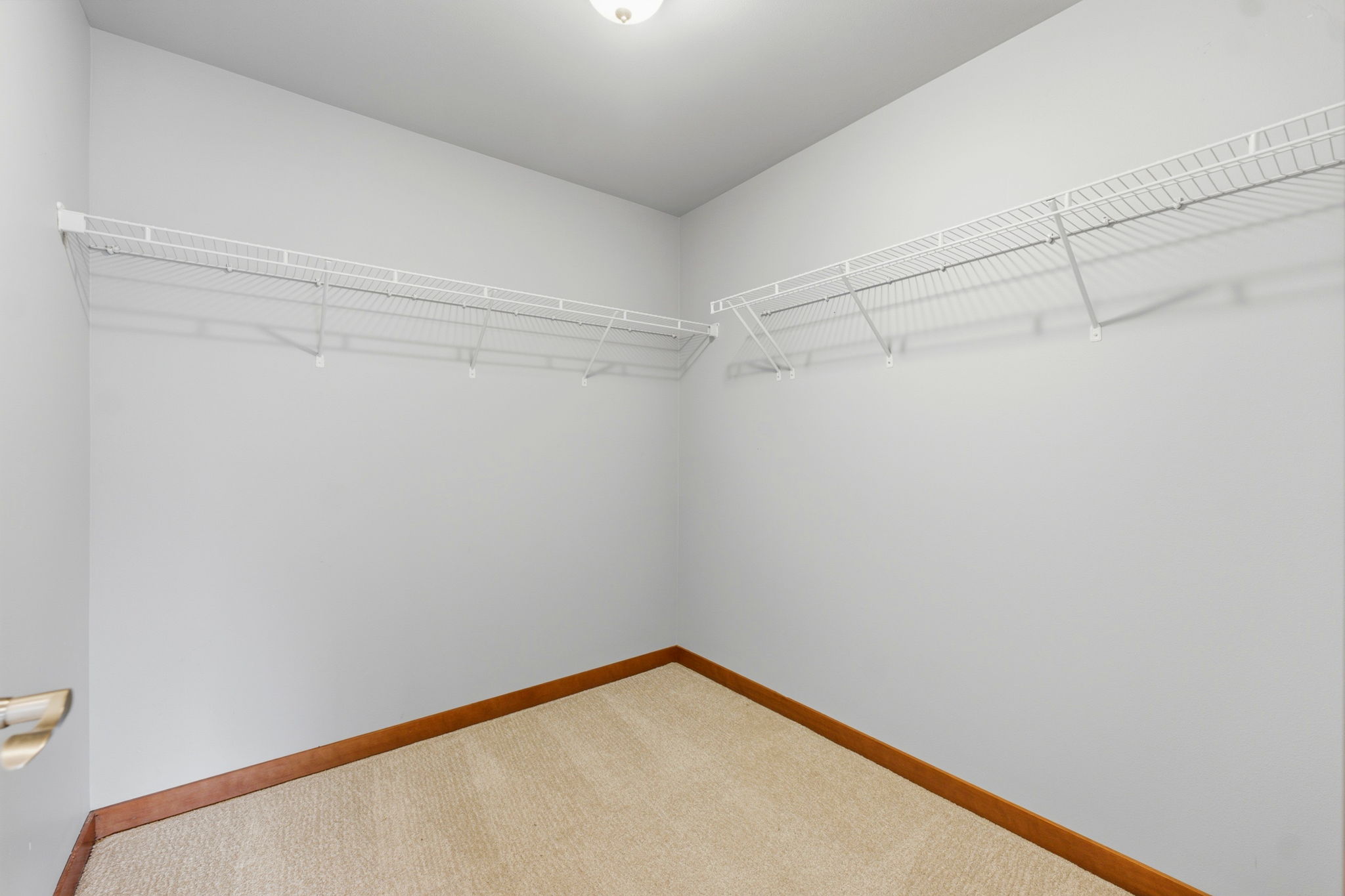 Large downstairs closet