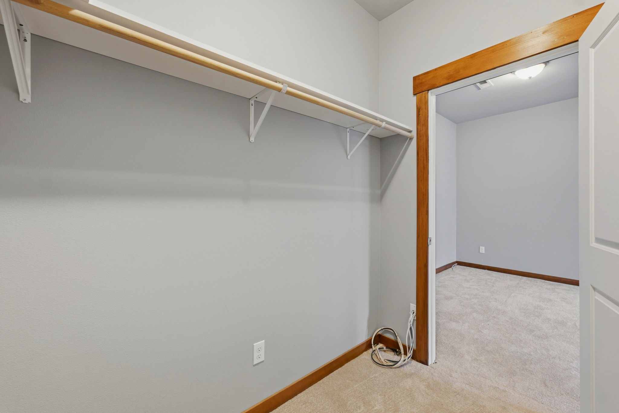 View from inside 2nd Primary bedroom walk in closet