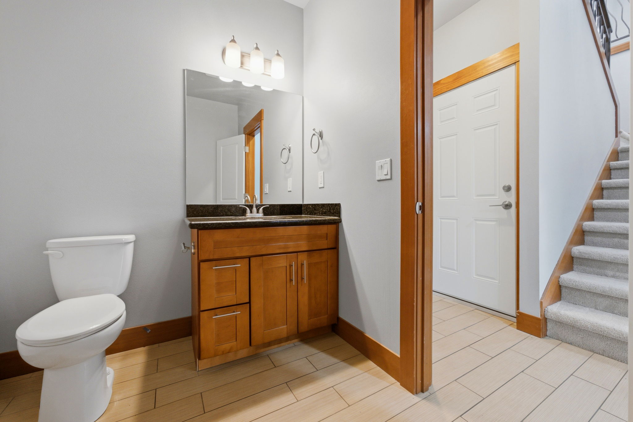 Main level guest bathroom