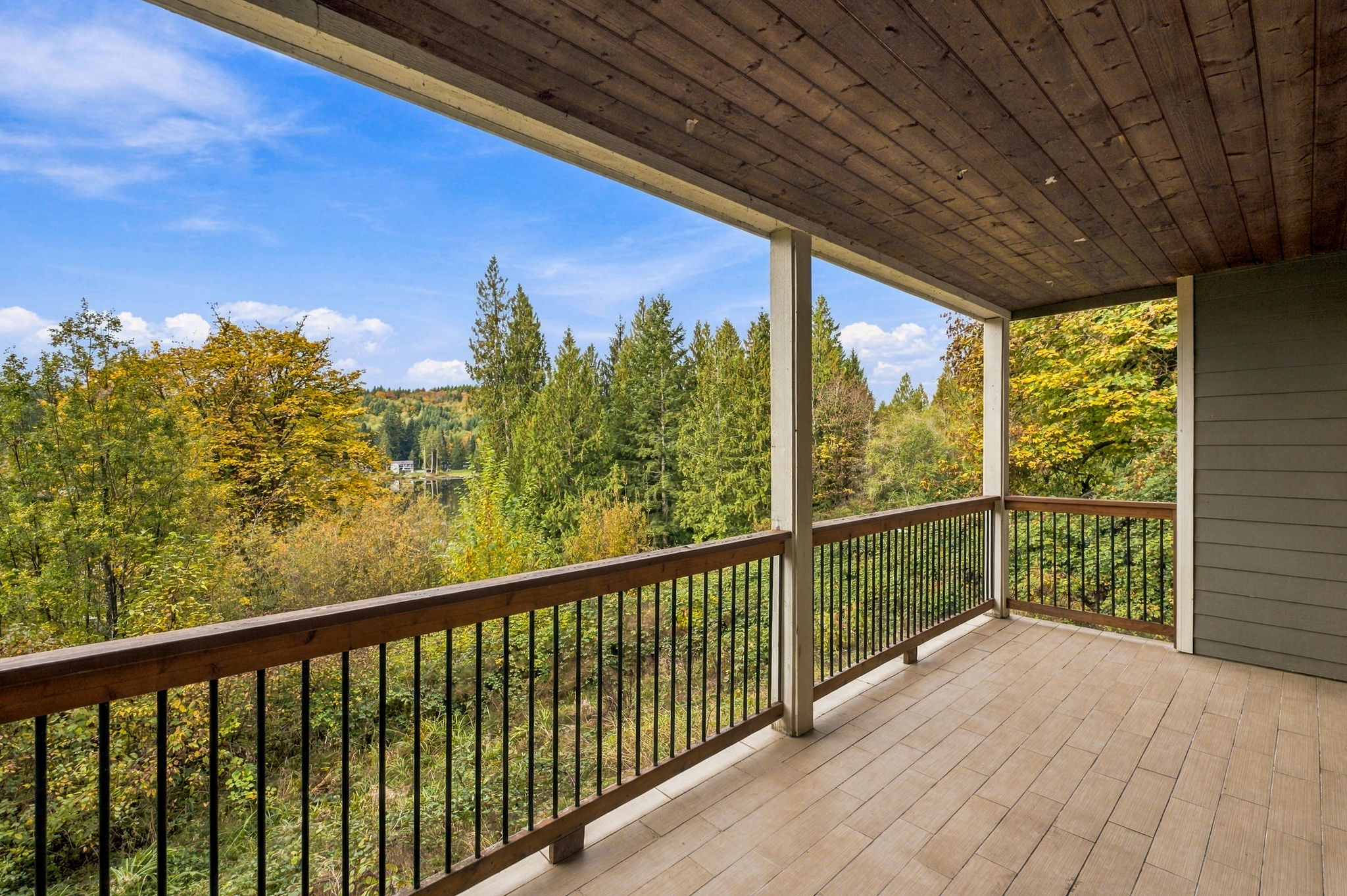 View from tiled deck on main level