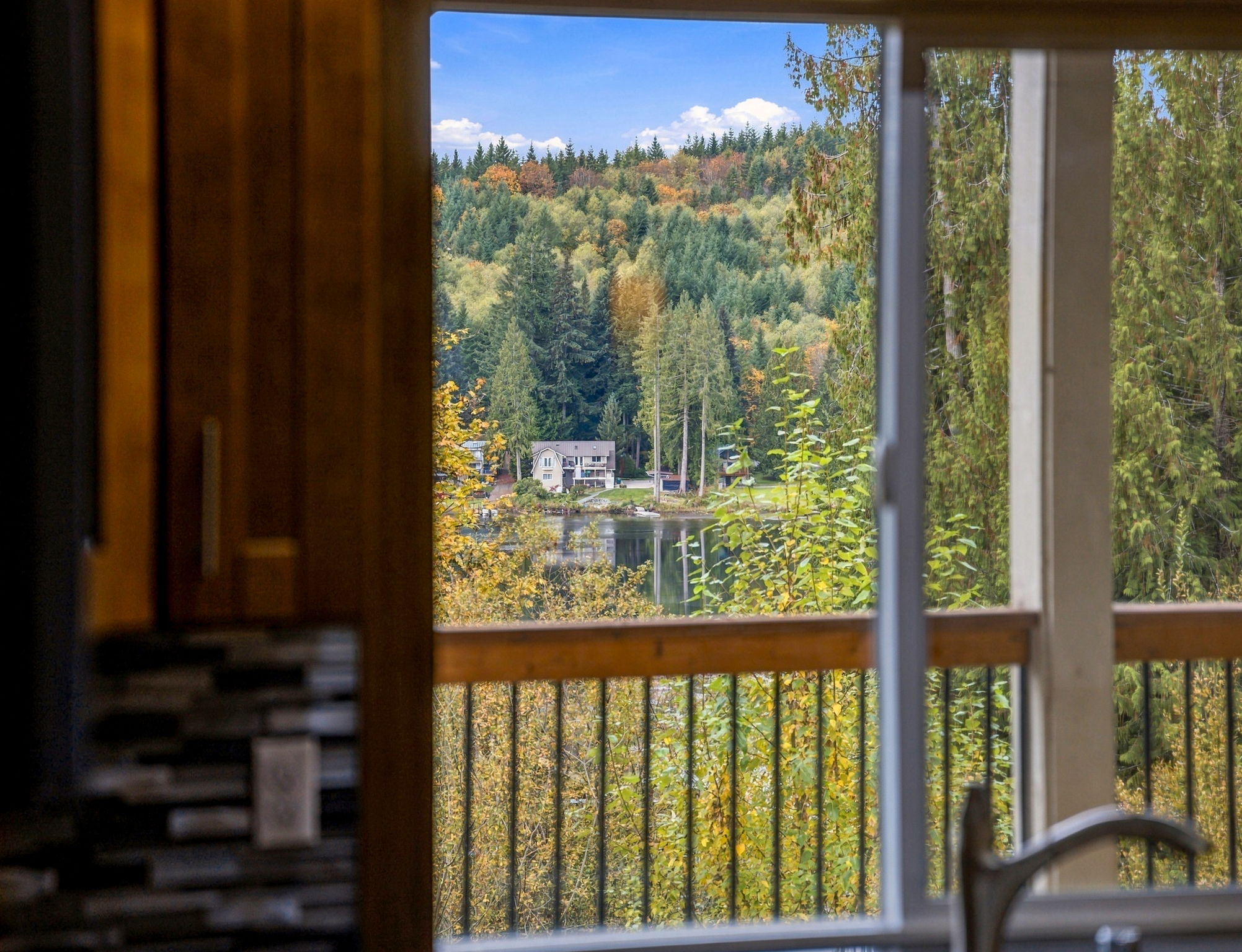 View from the main level kitchen