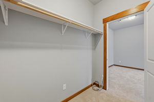 View from inside 2nd Primary bedroom walk in closet