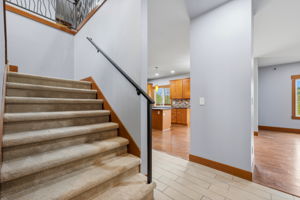 Main level stairs going up