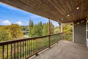 Upstairs primary bedroom deck looking to the northwest