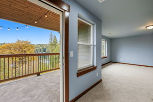 Deck entrance from upstairs primary bedroom