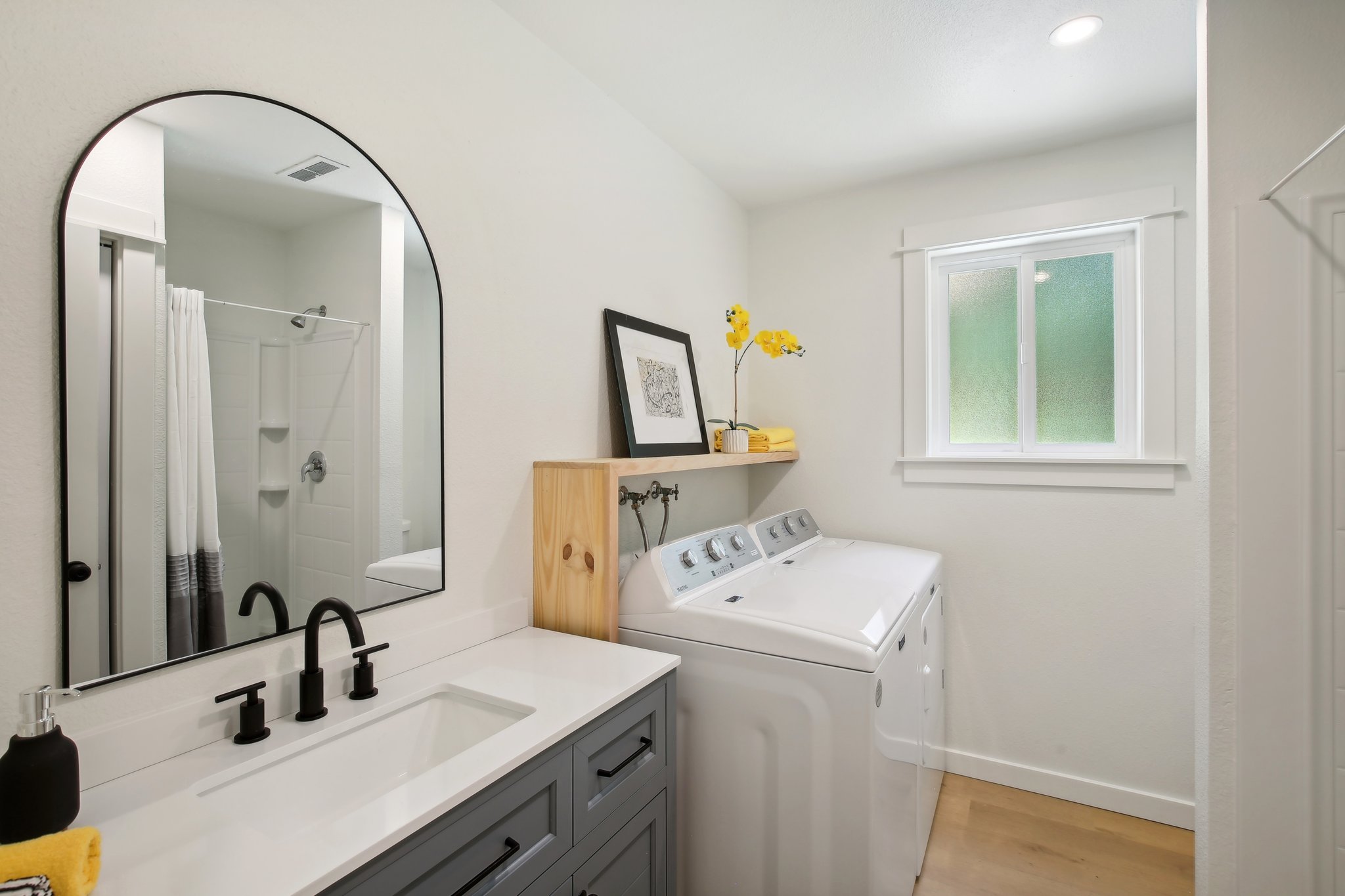 Downstairs 3/4 Bathroom/Laundry