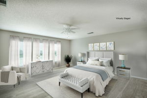 Primary Bedroom Virtually Staged