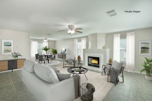 Living Room Virtually Staged