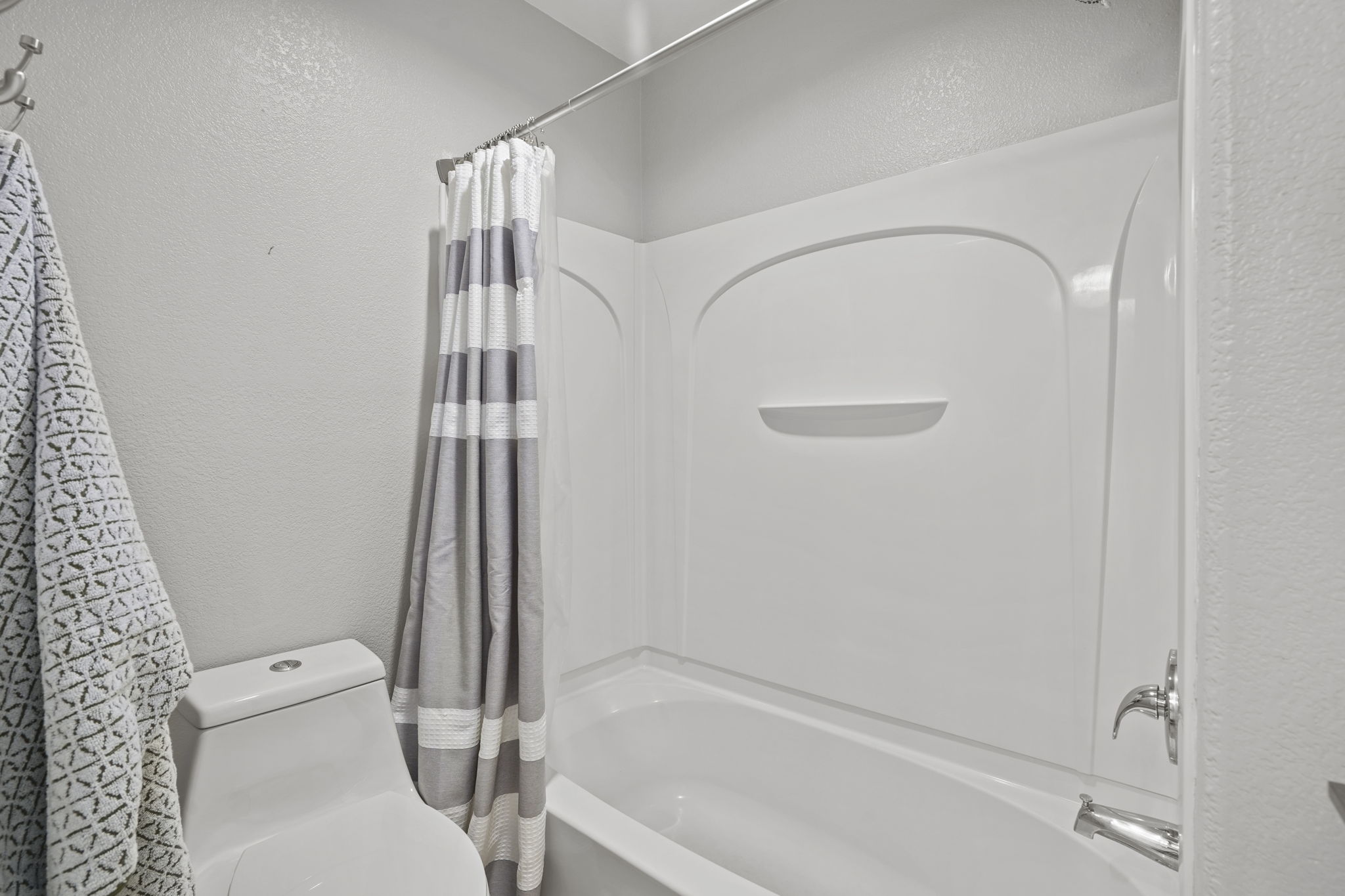 Shower Over Tub in Hall Bath