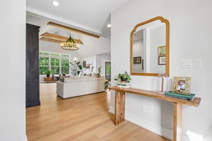 The view as you enter the home