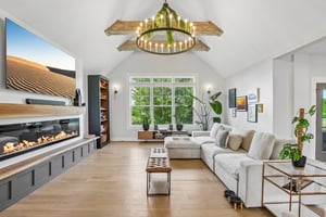 Living Room, vaulted ceiling