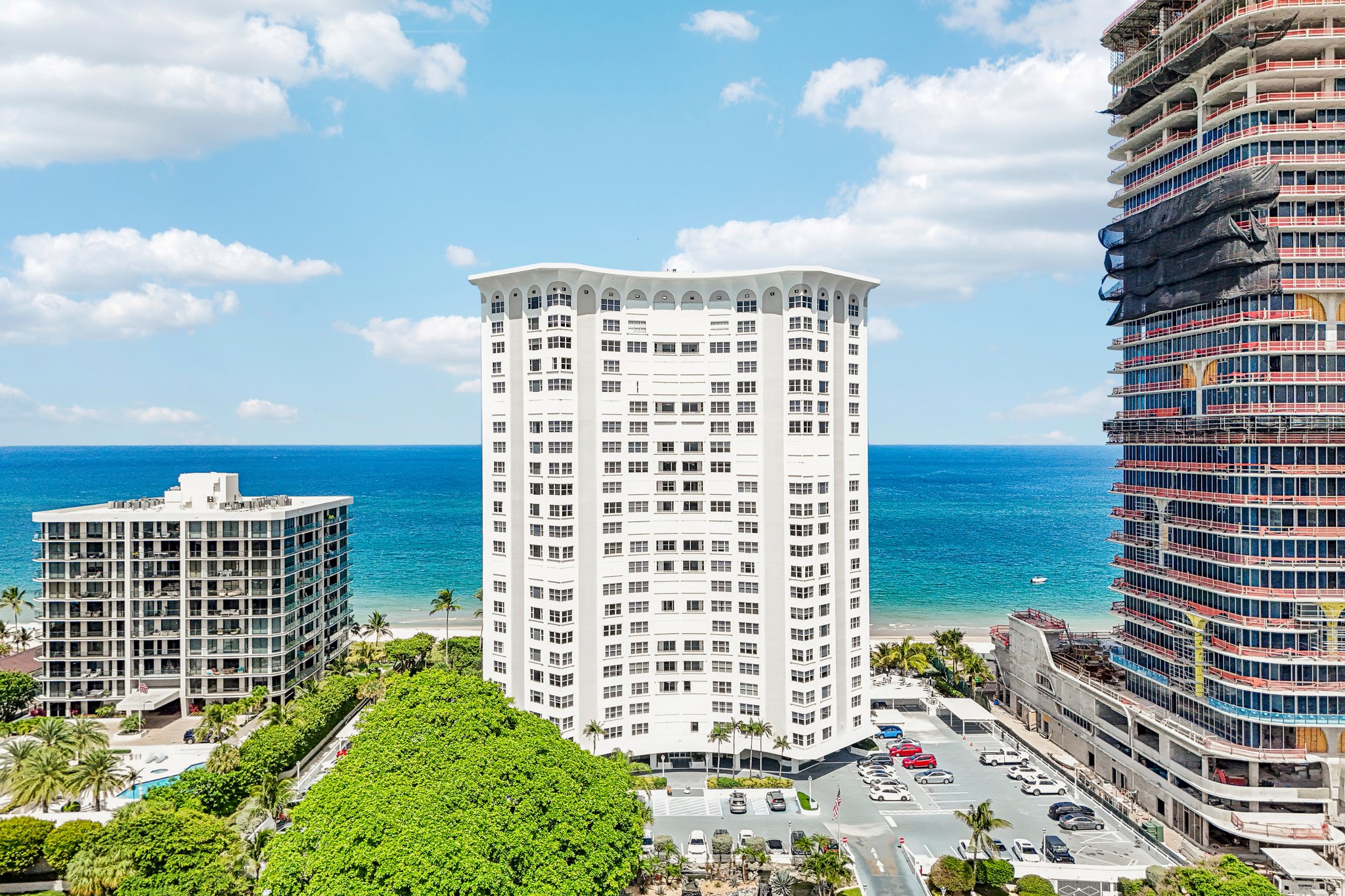 Aerial views of The Claridge