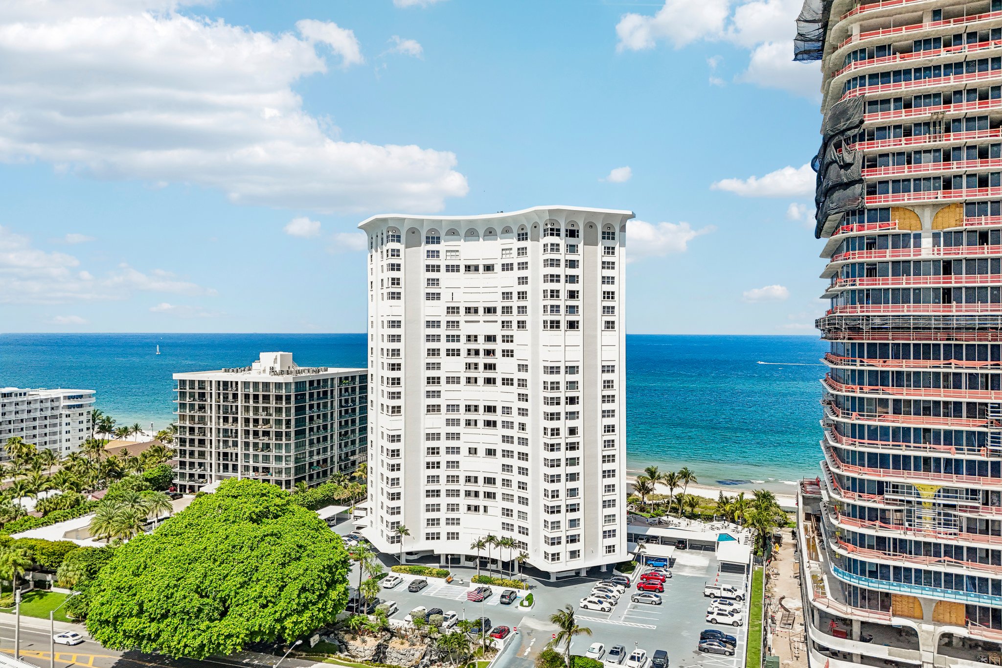 Aerial views of The Claridge