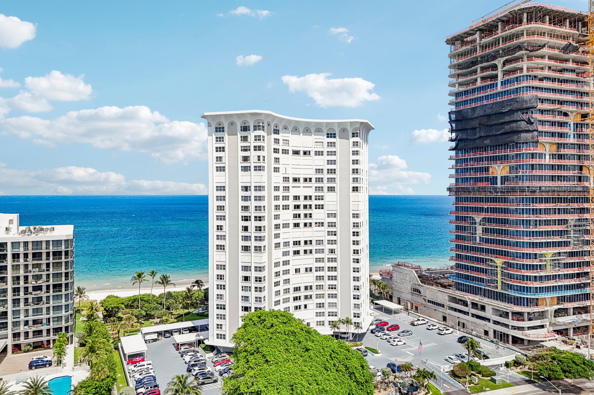 Aerial views of The Claridge