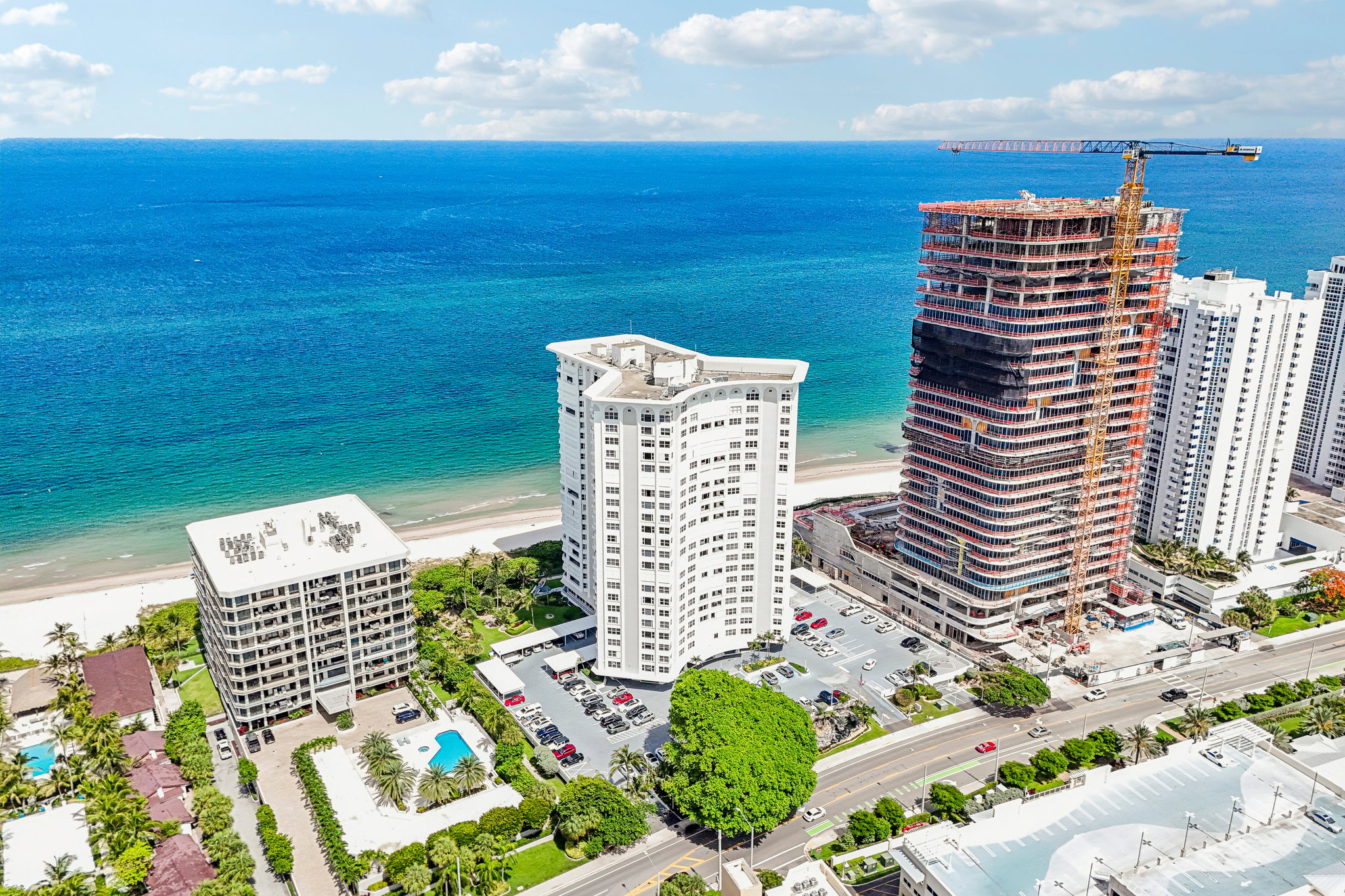 Aerial views of The Claridge