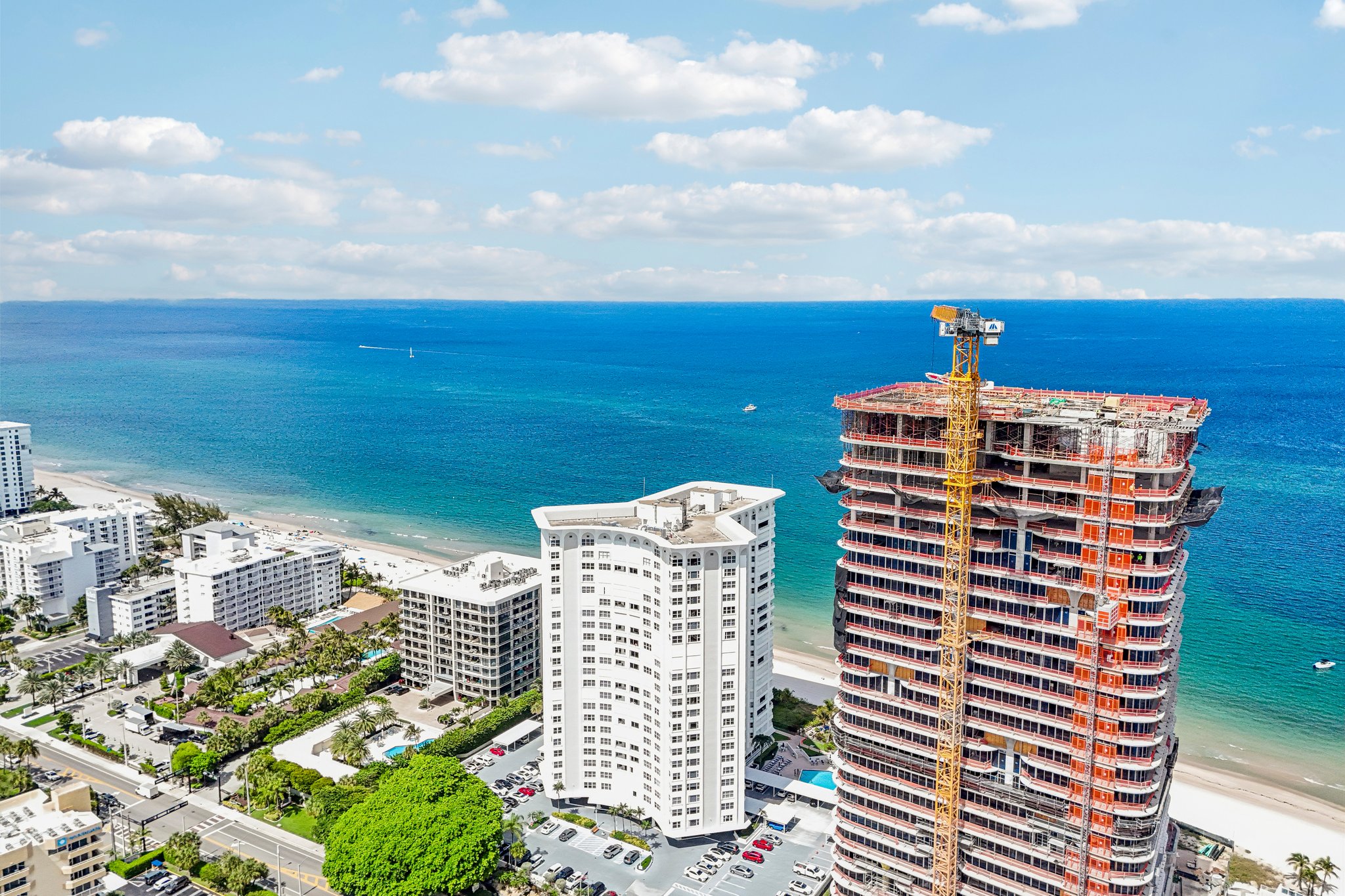 Aerial views of The Claridge