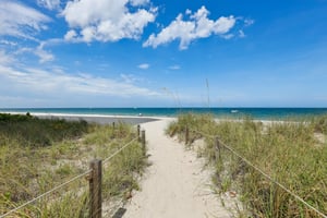 Private beach access