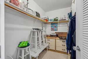 Spacious walk-in closet