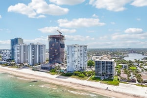 Aerial views of The Claridge