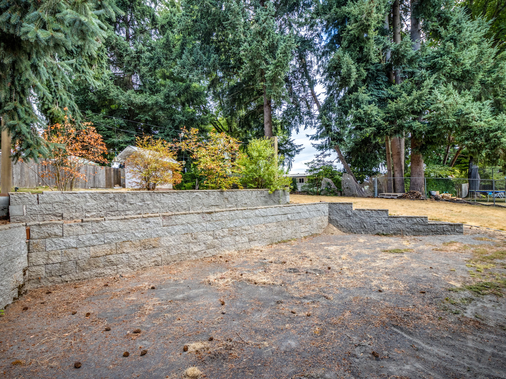 Future firepit or outdoor seating area