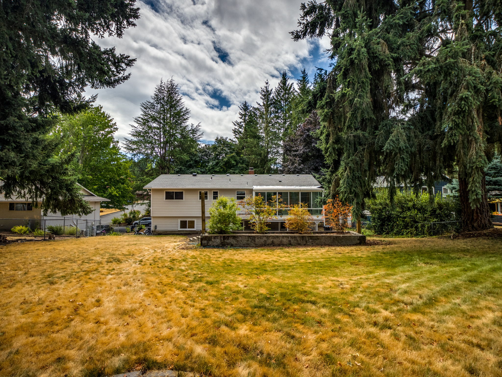 Large lot! Backyard