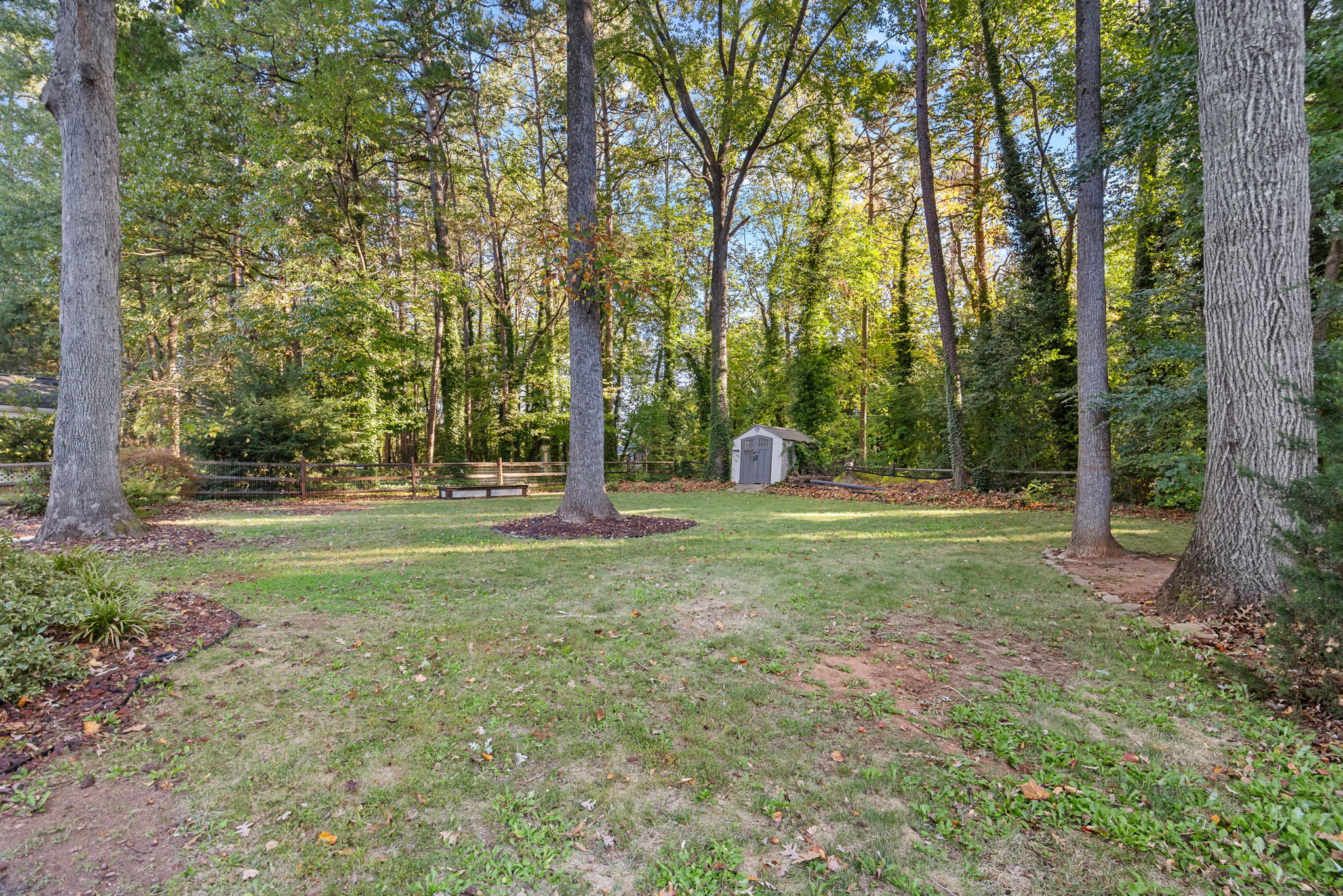 Private Wooded Backyard