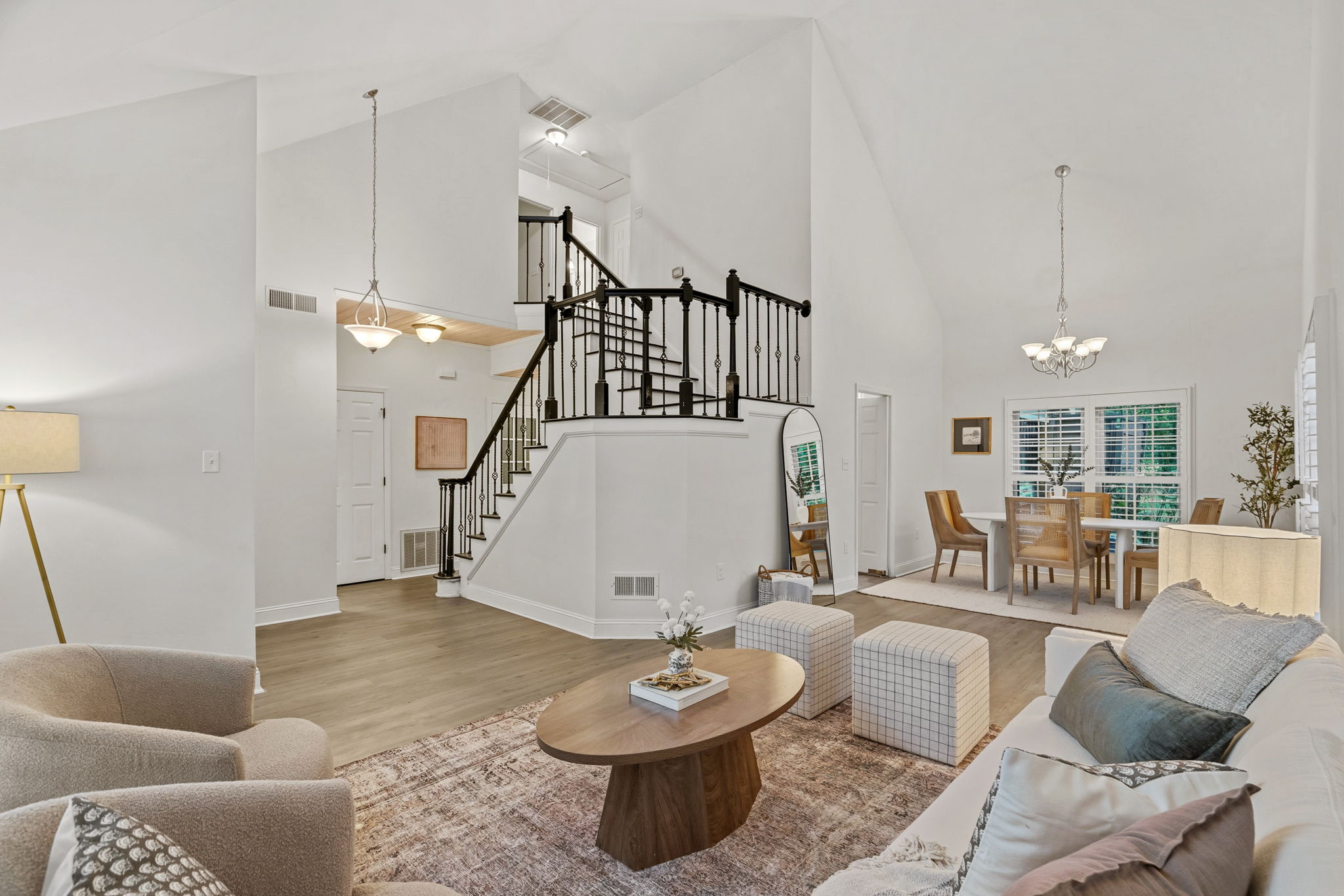 Open Concept Living with Vaulted Ceilings