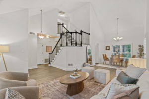 Open Concept Living with Vaulted Ceilings