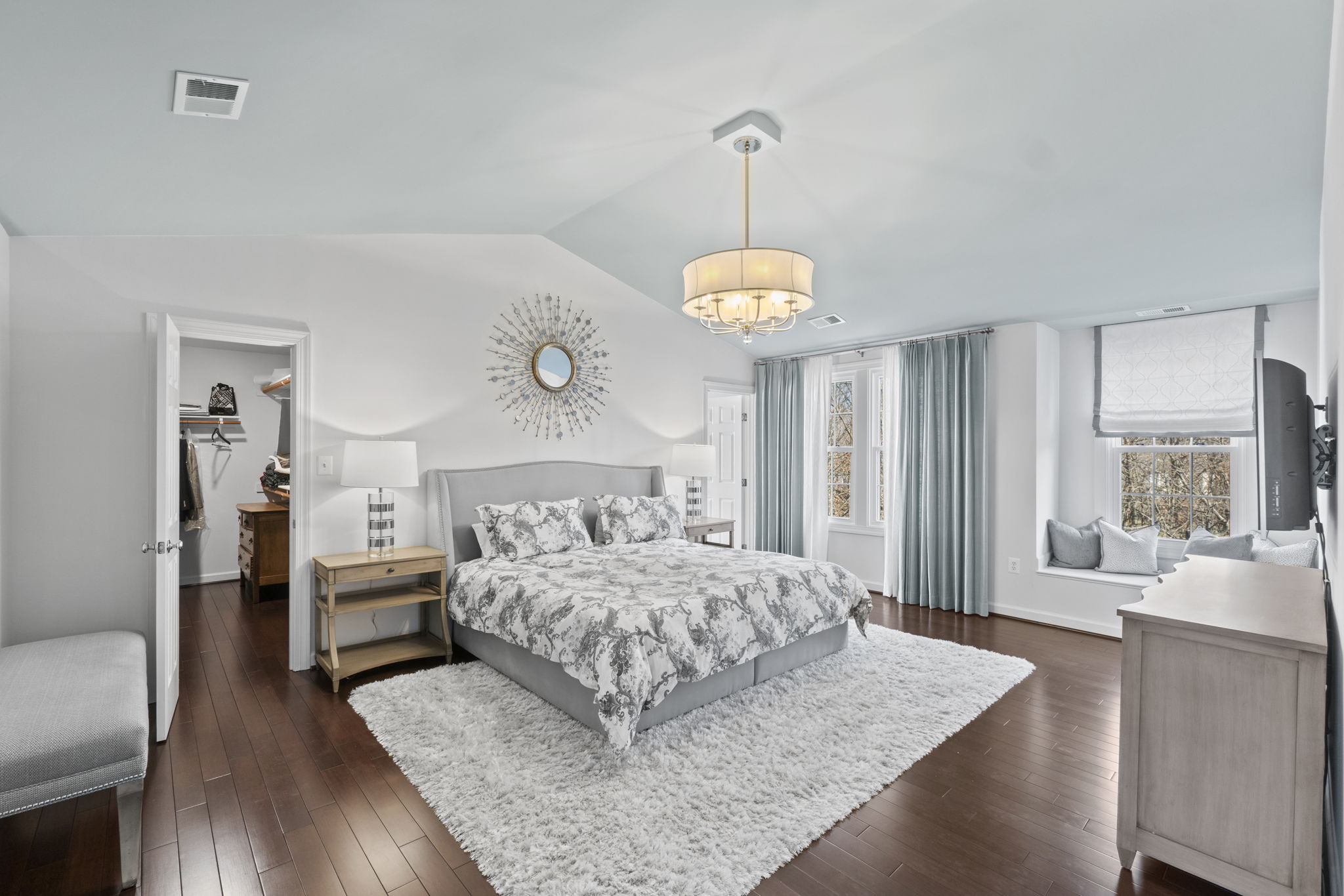 Primary Bedroom with Vaulted Ceiling