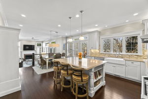 Gourmet Kitchen open to Family Room