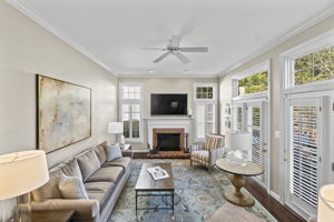 Family Room with Access to Deck