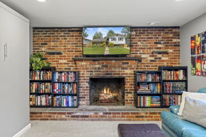 Wood-Burning Fireplace