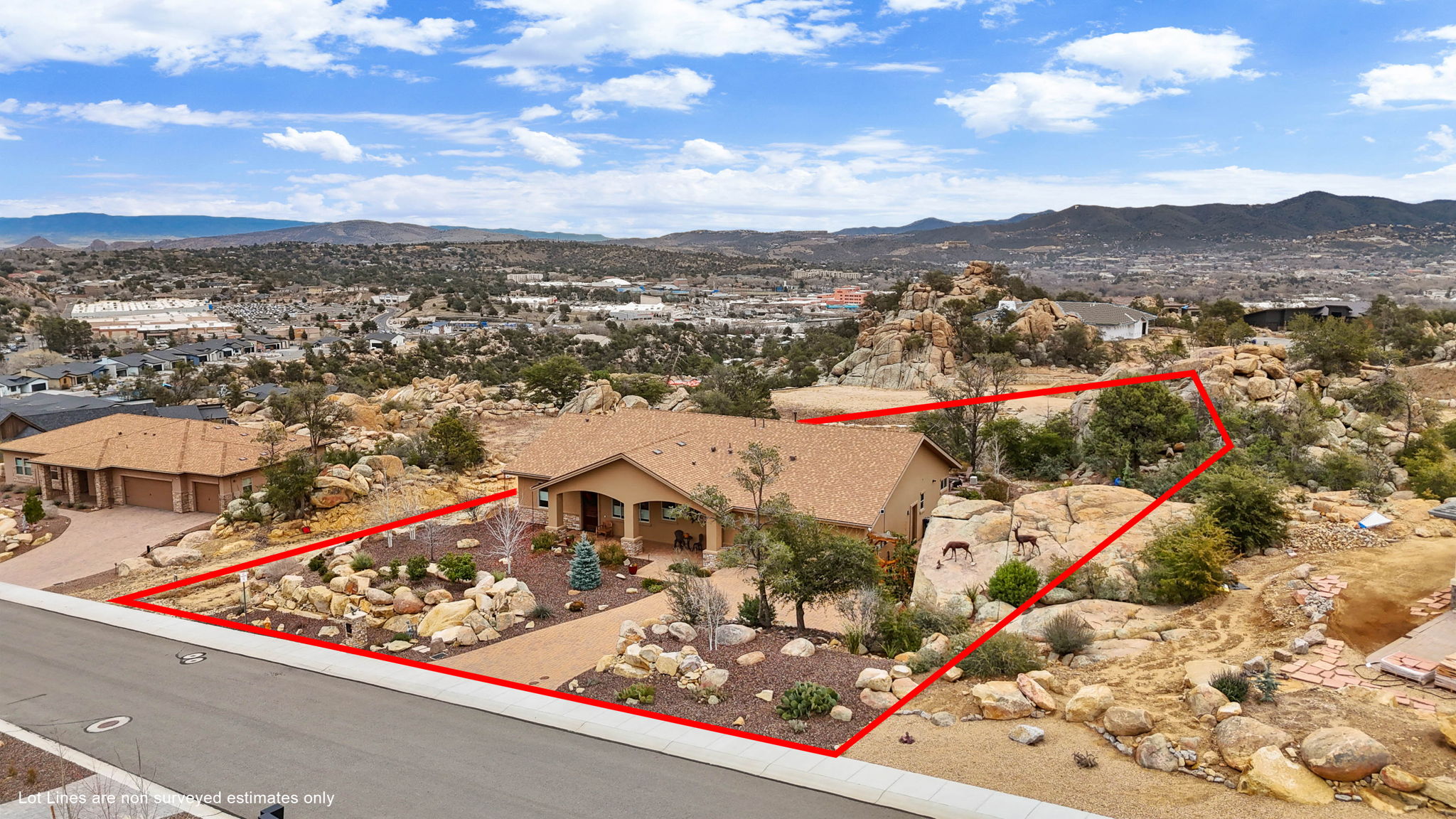 Aerial Front (3) Lot Lines