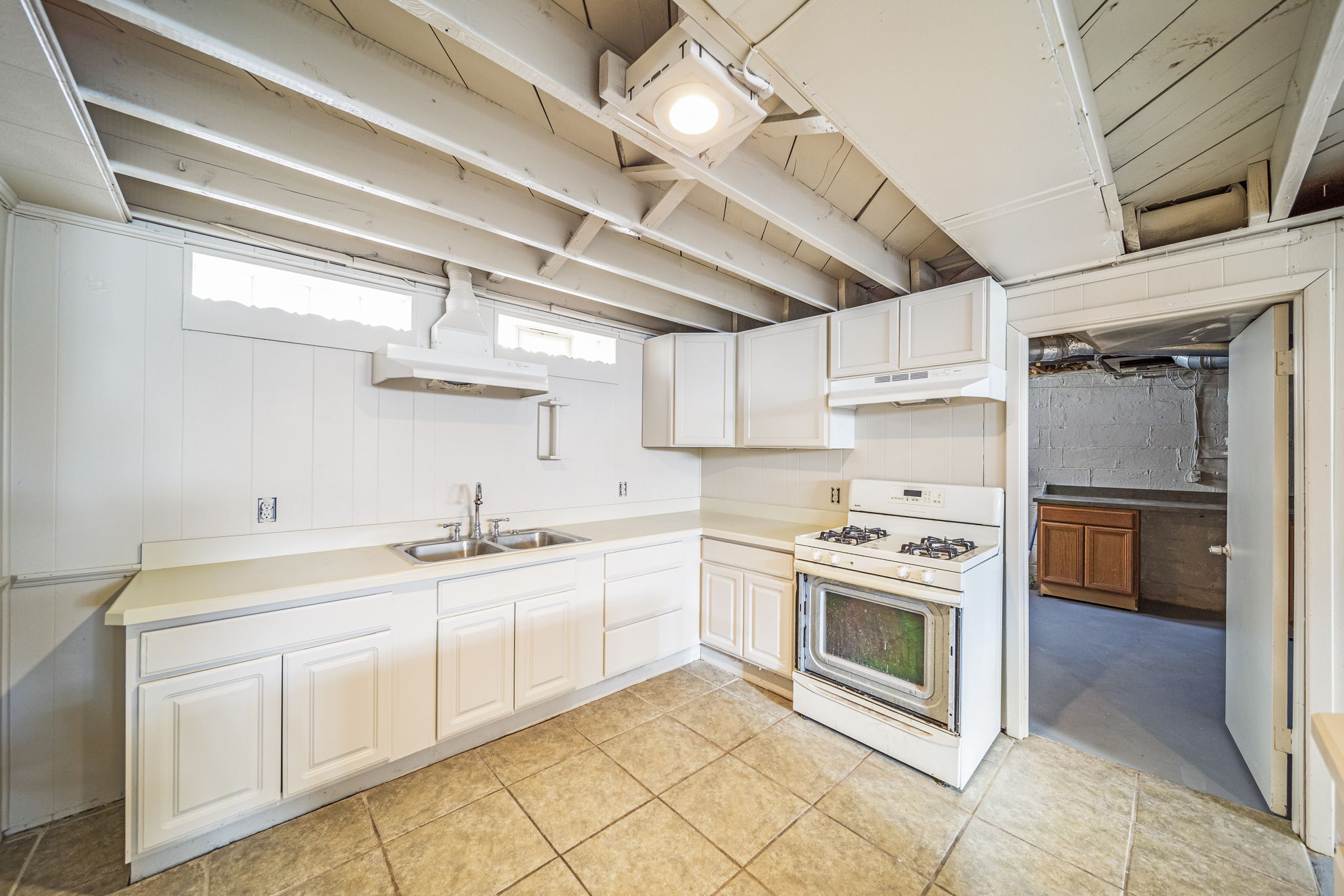 Lower Level Kitchen Set Up