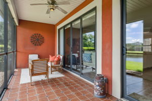 Covered, Screened Lanai
