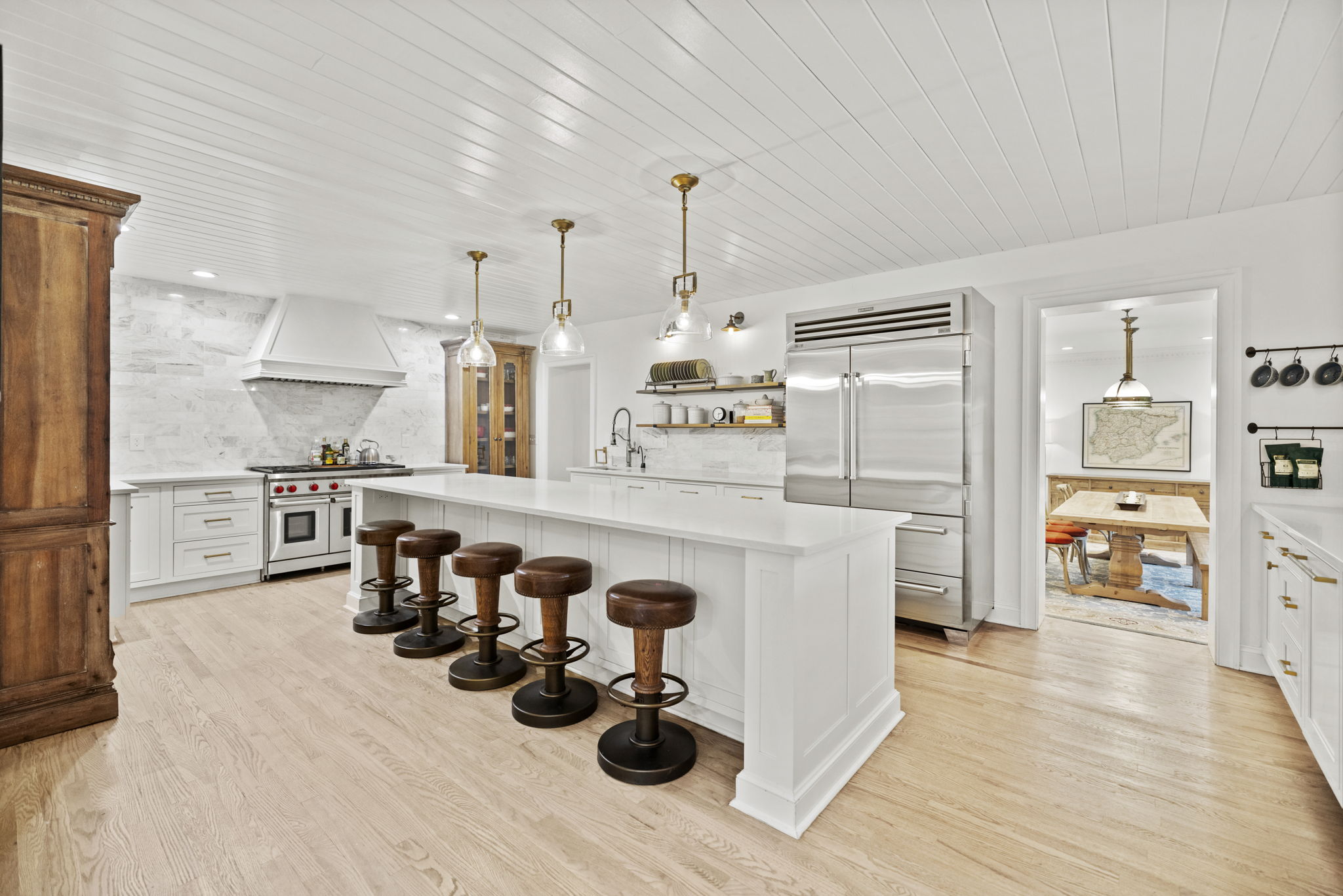 Gourmet Chef's Kitchen with ample Counter space and Storage