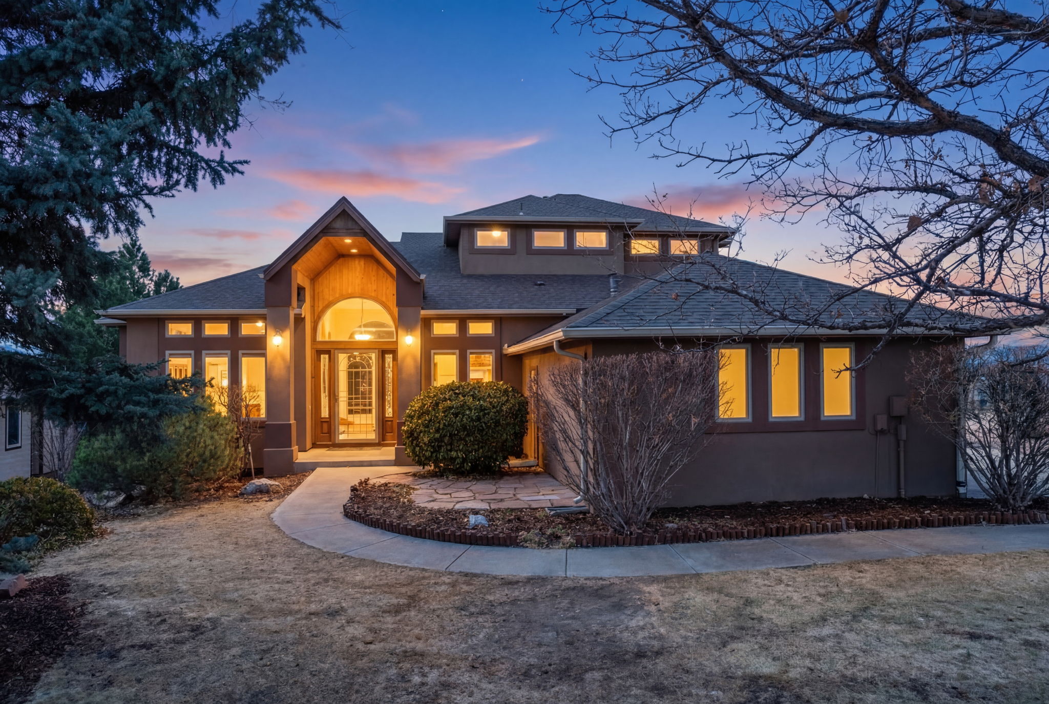 Front of home at Twilight