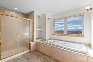 Jetted Tub, Mountain Views and Separate Shower
