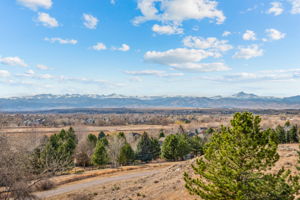Backs to open space and views of front range