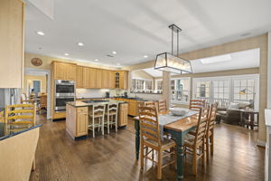 Open Kitchen with Breakfast Area and Sunroom