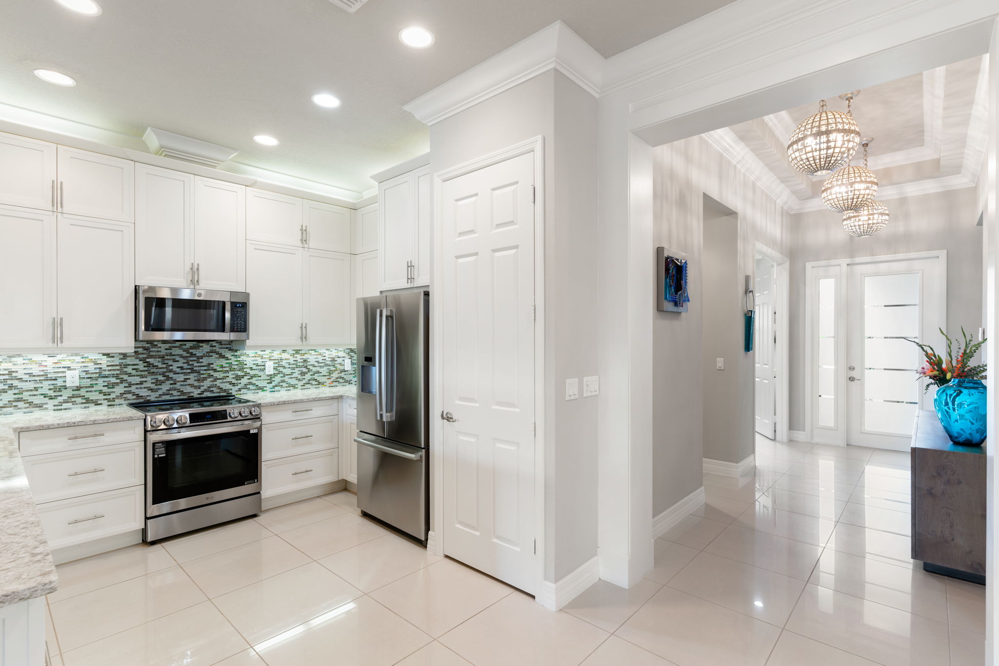 Kitchen and entry