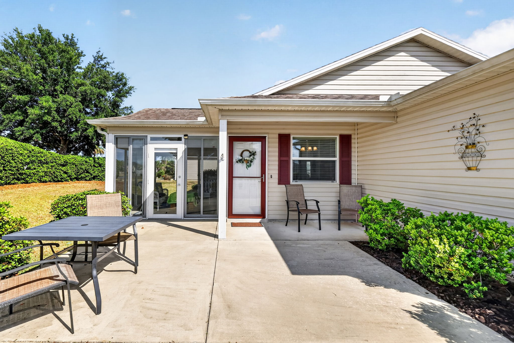 Spacious Front Patio, Porch, and Entry