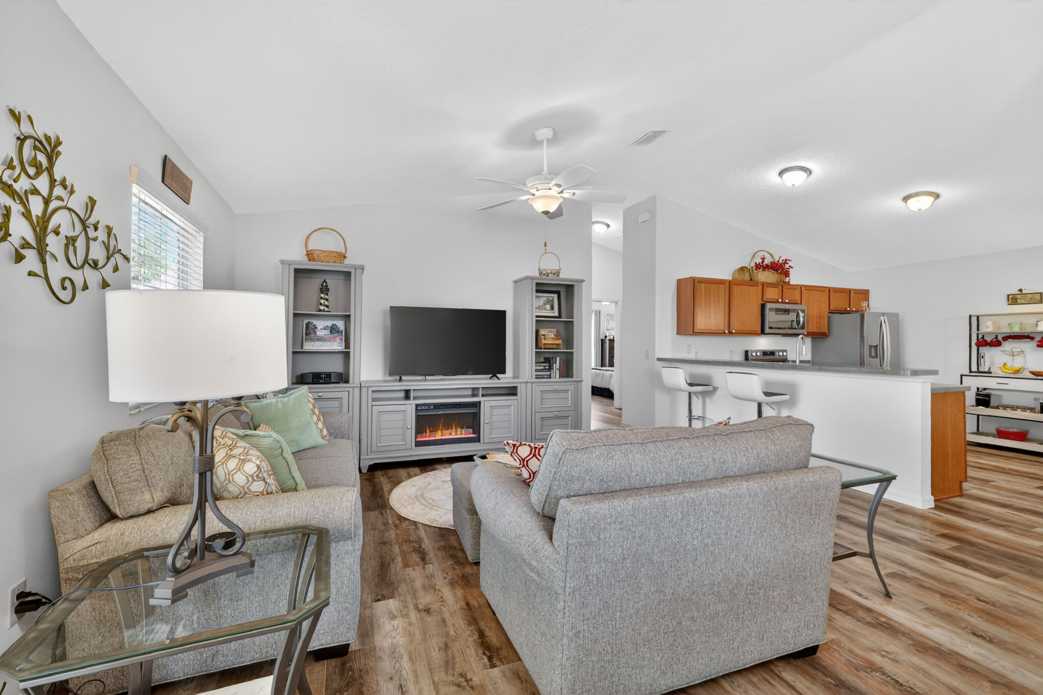 Kitchen and Living Room