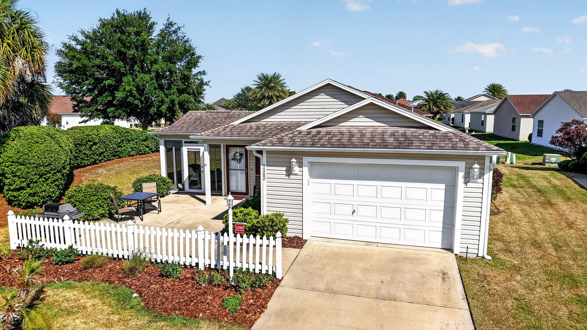 Front Elevation with Large Corner Lot and Privacy Landscaping