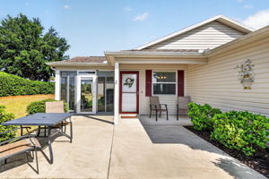 Spacious Front Patio, Porch, and Entry